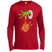 Load image into Gallery viewer, Grinch Hand Holding Ball Of Wool And Knitting Needles Christmas
