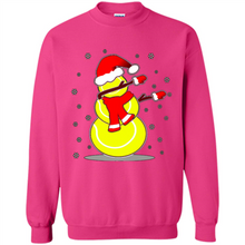 Load image into Gallery viewer, Tennis Dabbing Snowman Christmas Funny