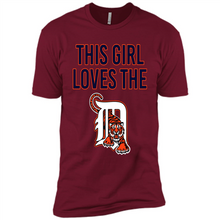 Load image into Gallery viewer, This girl loves the Detroit Tigers team shirt Sweatshirt DORABLE SHIRT