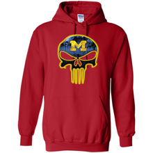 Load image into Gallery viewer, Michigan Wolverines Football The Punisher Skull
