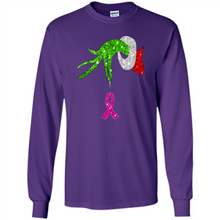 Load image into Gallery viewer, Grinch Hand Holding Breast Cancer Awareness Christmas