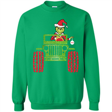 Load image into Gallery viewer, Grinch Driving Jeep Christmas
