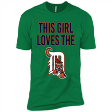 Load image into Gallery viewer, This girl loves the Detroit Tigers team shirt Sweatshirt DORABLE SHIRT