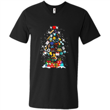 Load image into Gallery viewer, Greate Science Teacher Shirt Merry Christmas Tree Science Tools Funny Gift Book Lovers (1)