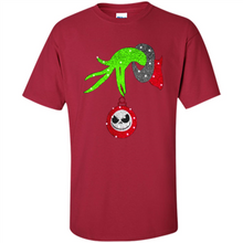 Load image into Gallery viewer, Grinch hand holding Jack Skellington