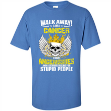 Load image into Gallery viewer, Walk Away I Am A Cancer Vintage Skull