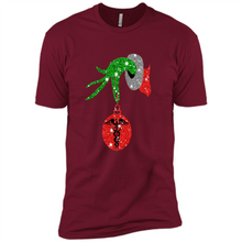 Load image into Gallery viewer, Grinch Hand holding Nurse ornament Christmas