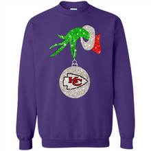 Load image into Gallery viewer, Kansas City Chiefs Glitter Grinch Monogram Ornament Christmas Gift