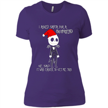 Load image into Gallery viewer, I Asked Santa For A Boyfriend Jack Skellington Christmas sweater