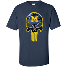 Load image into Gallery viewer, Michigan Wolverines Football The Punisher Skull