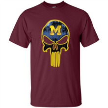 Load image into Gallery viewer, Michigan Wolverines Football The Punisher Skull