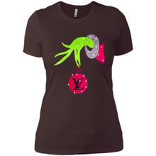 Load image into Gallery viewer, Grinch hand holding logo Louisvuitton