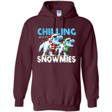 Load image into Gallery viewer, T-Rex Dinosaurs Chilling With My Snowmies Christmas