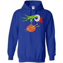 Load image into Gallery viewer, Grinch Hand Holding Ball Of Wool And Knitting Needles Christmas