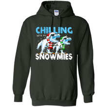 Load image into Gallery viewer, T-Rex Dinosaurs Chilling With My Snowmies Christmas