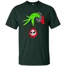 Load image into Gallery viewer, Grinch hand holding Jack Skellington