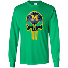Load image into Gallery viewer, Michigan Wolverines Football The Punisher Skull