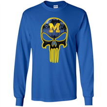 Load image into Gallery viewer, Michigan Wolverines Football The Punisher Skull