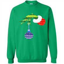 Load image into Gallery viewer, Grinch Holding American Flag ornament Christmas