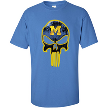 Load image into Gallery viewer, Michigan Wolverines Football The Punisher Skull