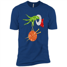 Load image into Gallery viewer, Grinch Hand Holding Ball Of Wool And Knitting Needles Christmas