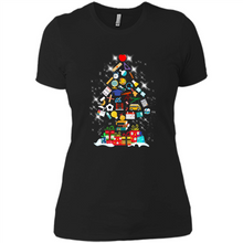 Load image into Gallery viewer, Greate Science Teacher Shirt Merry Christmas Tree Science Tools Funny Gift Book Lovers (1)
