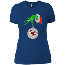 Load image into Gallery viewer, Kansas City Chiefs Glitter Grinch Monogram Ornament Christmas Gift