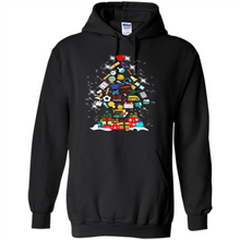 Load image into Gallery viewer, Greate Science Teacher Shirt Merry Christmas Tree Science Tools Funny Gift Book Lovers (1)