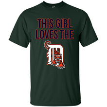 Load image into Gallery viewer, This girl loves the Detroit Tigers team shirt Sweatshirt DORABLE SHIRT
