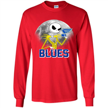 Load image into Gallery viewer, Jack Skellington Halloween Shirt For St.-louis-blues Fans