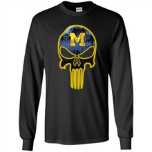 Load image into Gallery viewer, Michigan Wolverines Football The Punisher Skull
