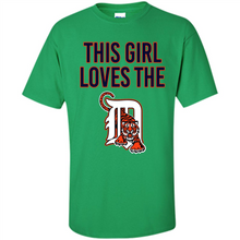 Load image into Gallery viewer, This girl loves the Detroit Tigers team shirt Sweatshirt DORABLE SHIRT
