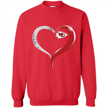 Load image into Gallery viewer, Kansas City Chiefs in Diamond Heart