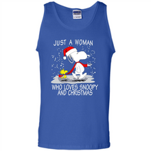 Load image into Gallery viewer, Just a Woman who loves Snoopy and Christmas