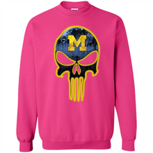 Load image into Gallery viewer, Michigan Wolverines Football The Punisher Skull