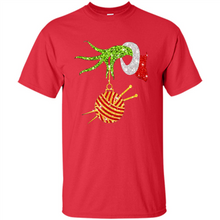 Load image into Gallery viewer, Grinch Hand Holding Ball Of Wool And Knitting Needles Christmas