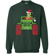 Load image into Gallery viewer, Grinch Driving Jeep Christmas