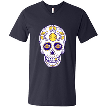 Load image into Gallery viewer, Los Angeles Lakers Basketball Sugar Skull Day of the Dead