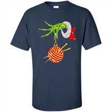 Load image into Gallery viewer, Grinch Hand Holding Ball Of Wool And Knitting Needles Christmas