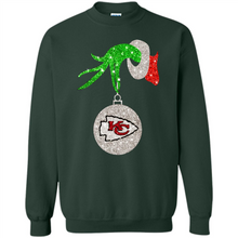 Load image into Gallery viewer, Kansas City Chiefs Glitter Grinch Monogram Ornament Christmas Gift