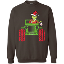 Load image into Gallery viewer, Grinch Driving Jeep Christmas