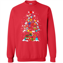 Load image into Gallery viewer, Greate Science Teacher Shirt Merry Christmas Tree Science Tools Funny Gift Book Lovers (1)