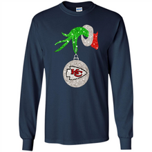 Load image into Gallery viewer, Kansas City Chiefs Glitter Grinch Monogram Ornament Christmas Gift