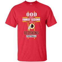 Load image into Gallery viewer, God First Family Second Then Washington Redskins Football