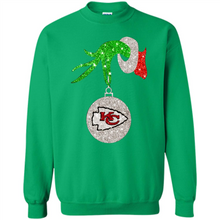 Load image into Gallery viewer, Kansas City Chiefs Glitter Grinch Monogram Ornament Christmas Gift