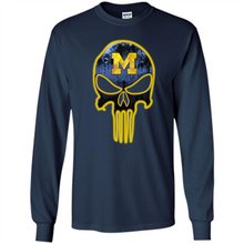 Load image into Gallery viewer, Michigan Wolverines Football The Punisher Skull