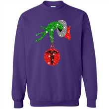 Load image into Gallery viewer, Grinch Hand holding Nurse ornament Christmas