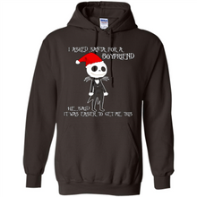 Load image into Gallery viewer, I Asked Santa For A Boyfriend Jack Skellington Christmas sweater