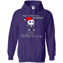 Load image into Gallery viewer, I Asked Santa For A Boyfriend Jack Skellington Christmas sweater