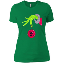 Load image into Gallery viewer, Grinch hand holding logo Louisvuitton